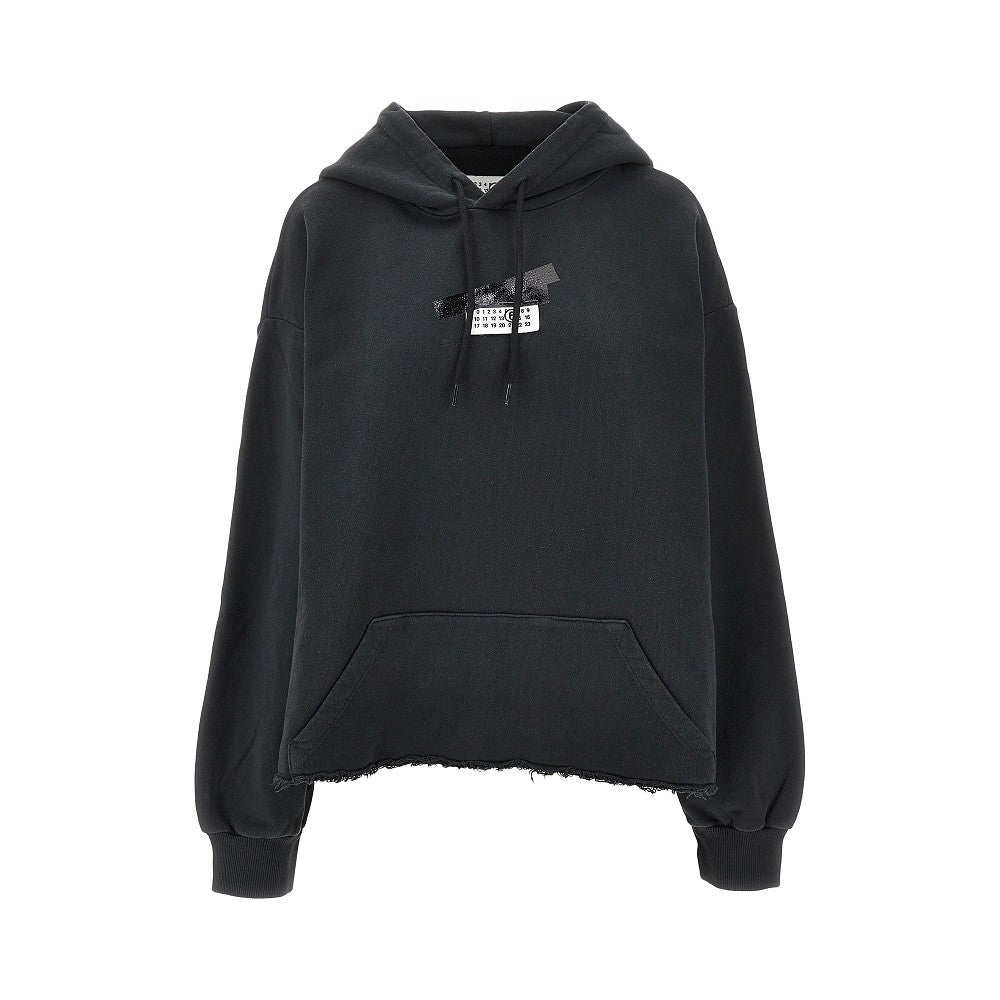 Trompe l'oeil print hoodie