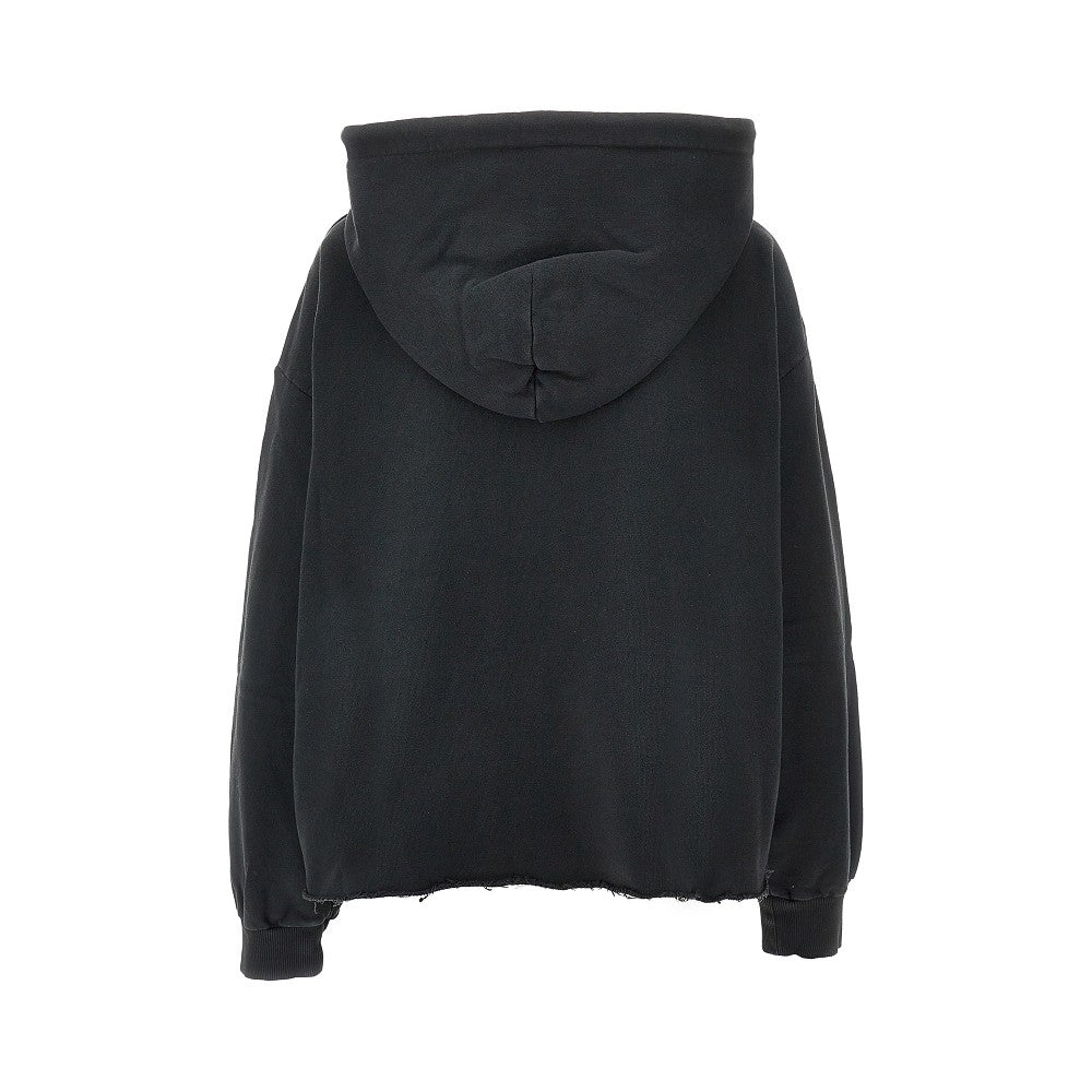 Trompe l'oeil print hoodie