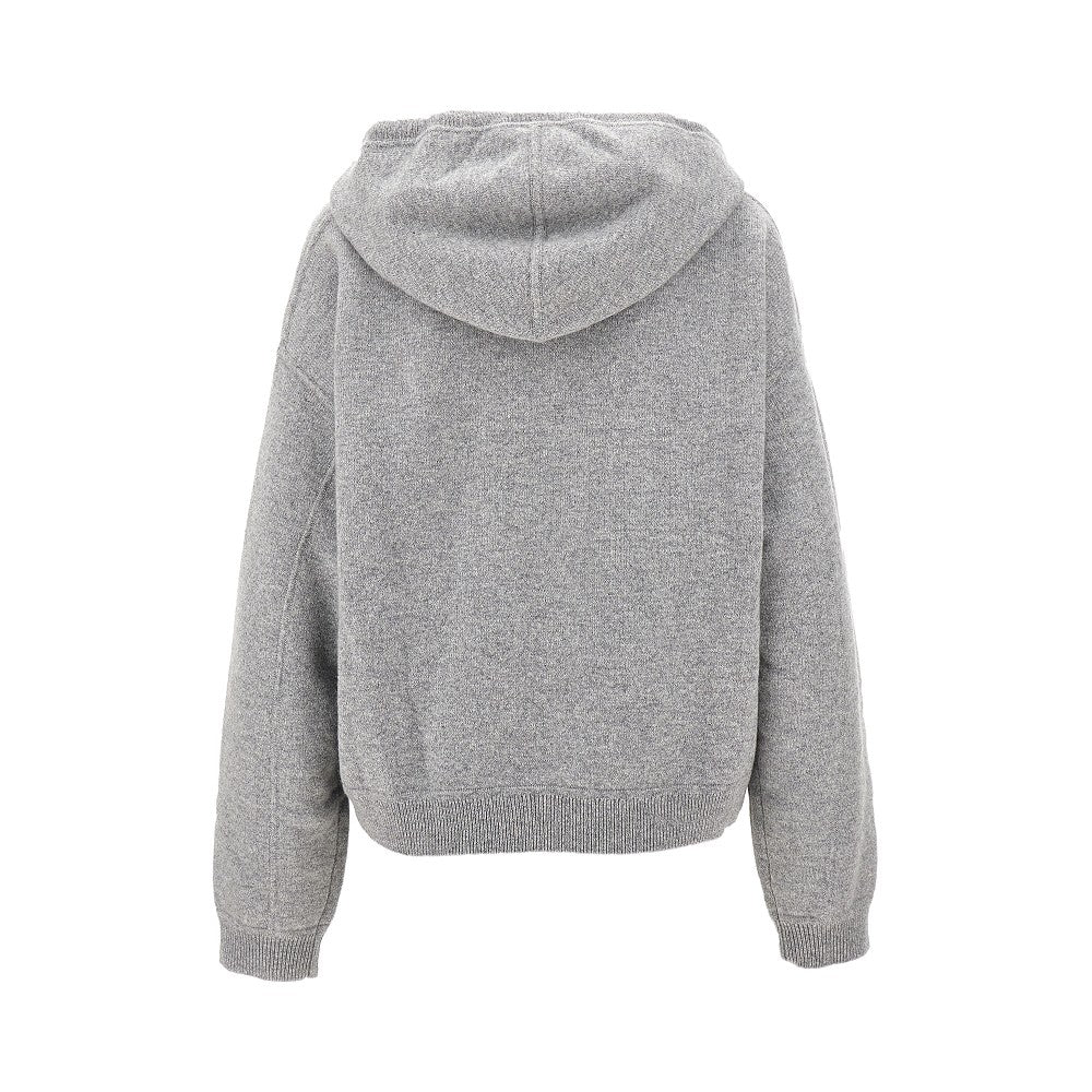 'Sarla' cashmere knit hoodie
