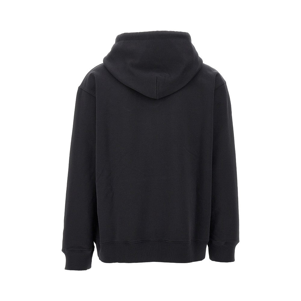 Logo print cotton hoodie