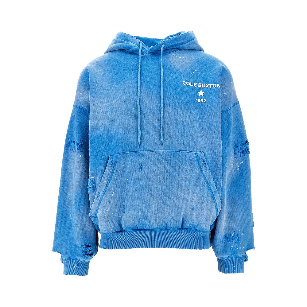Felpa '1992' con effetto distressed