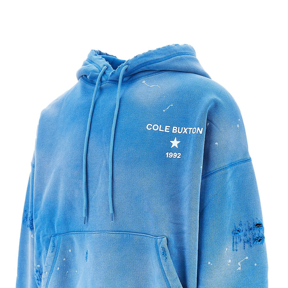 Felpa '1992' con effetto distressed