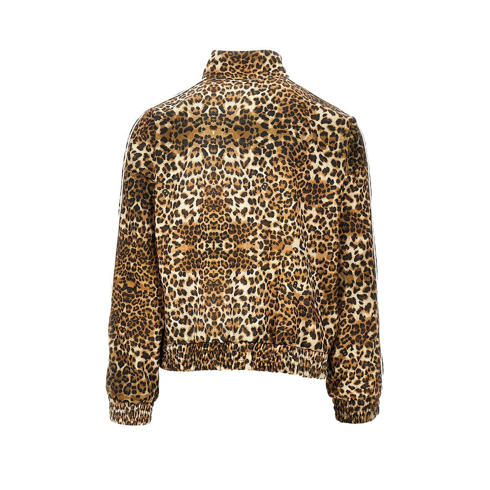 Track jacket con motivo leopardato