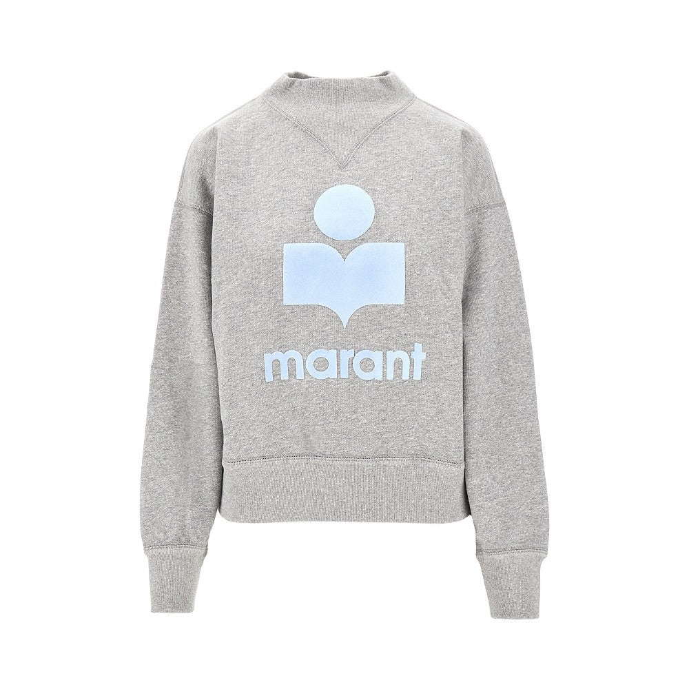 'Moby' sweatshirt with flocked logo