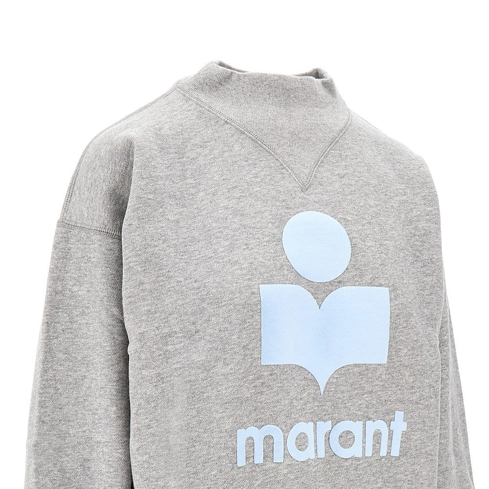 'Moby' sweatshirt with flocked logo