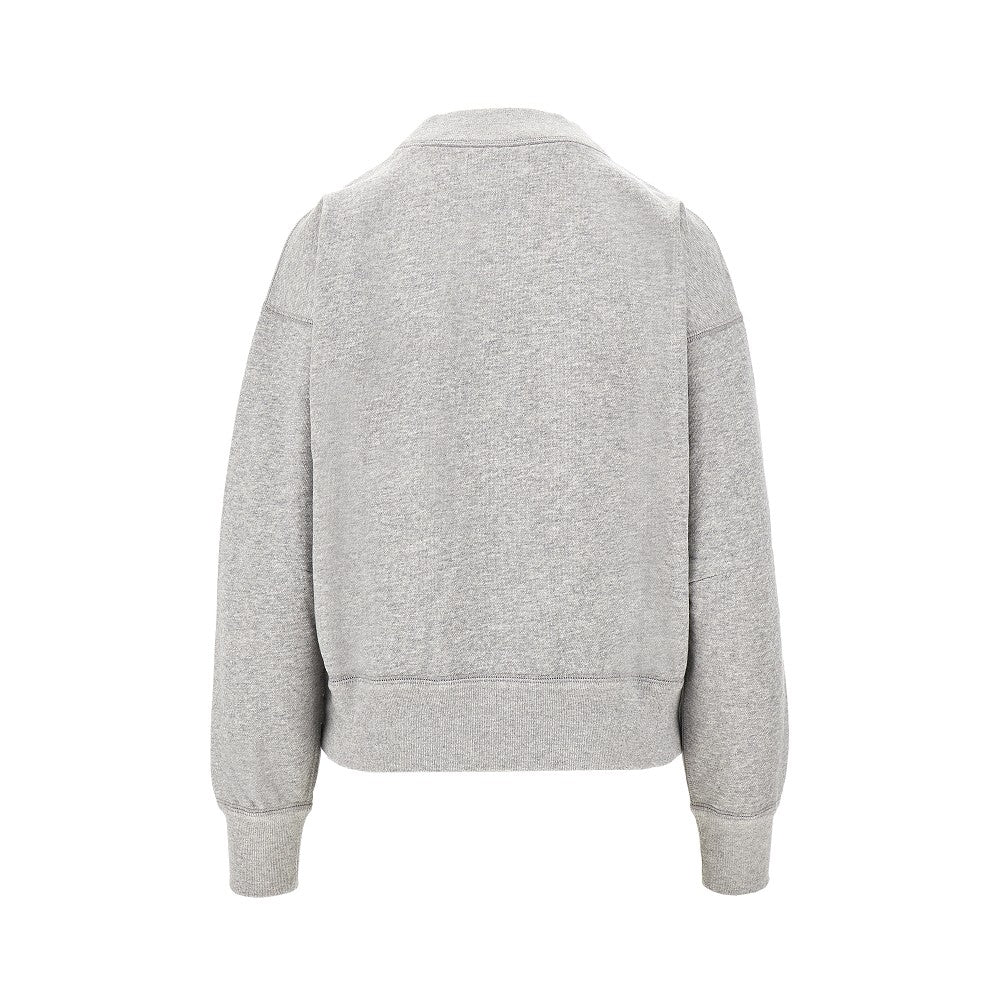 'Moby' sweatshirt with flocked logo