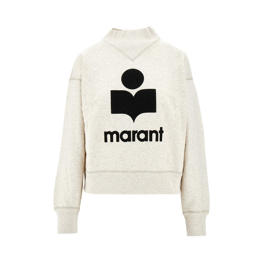 'Moby' sweatshirt with flocked logo