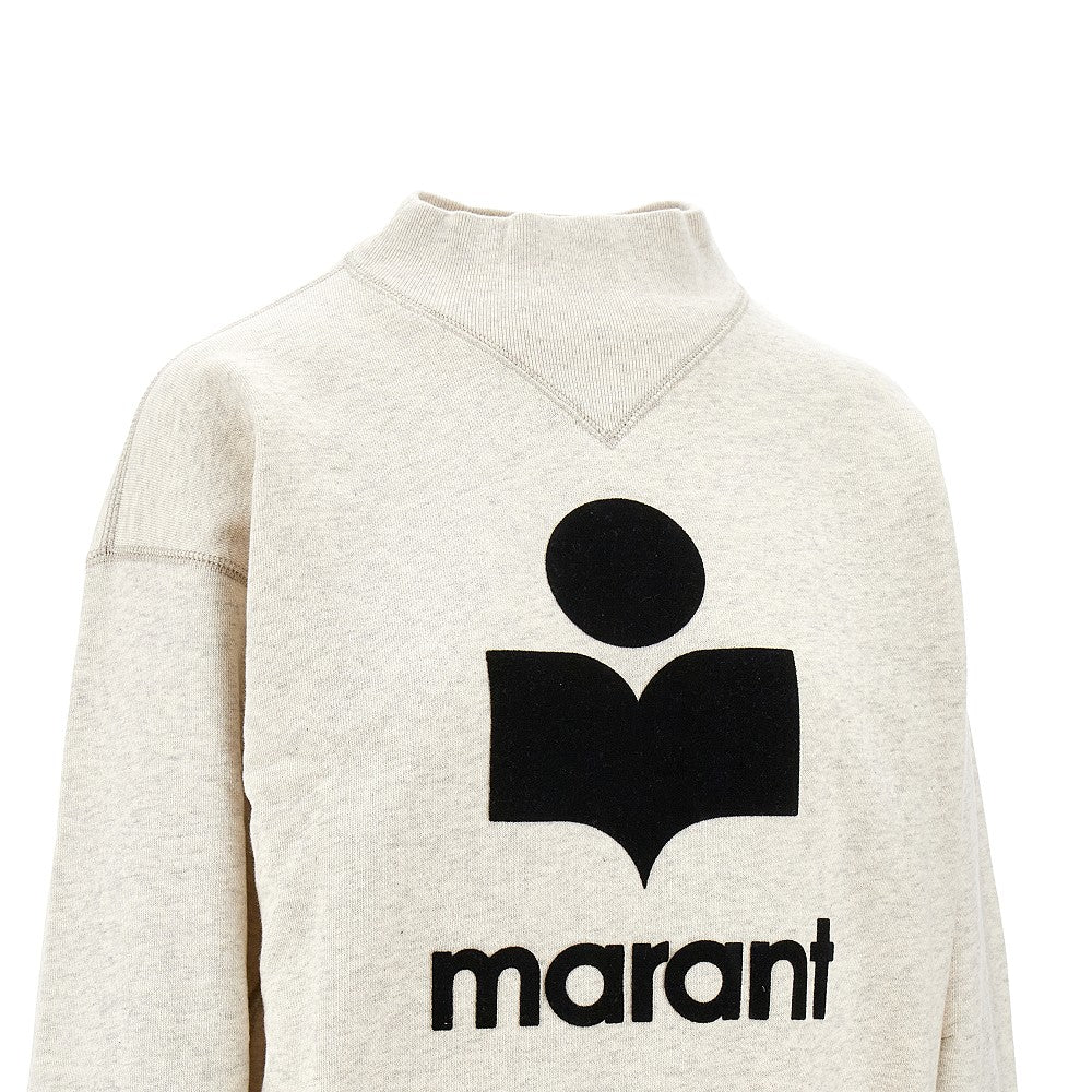 'Moby' sweatshirt with flocked logo