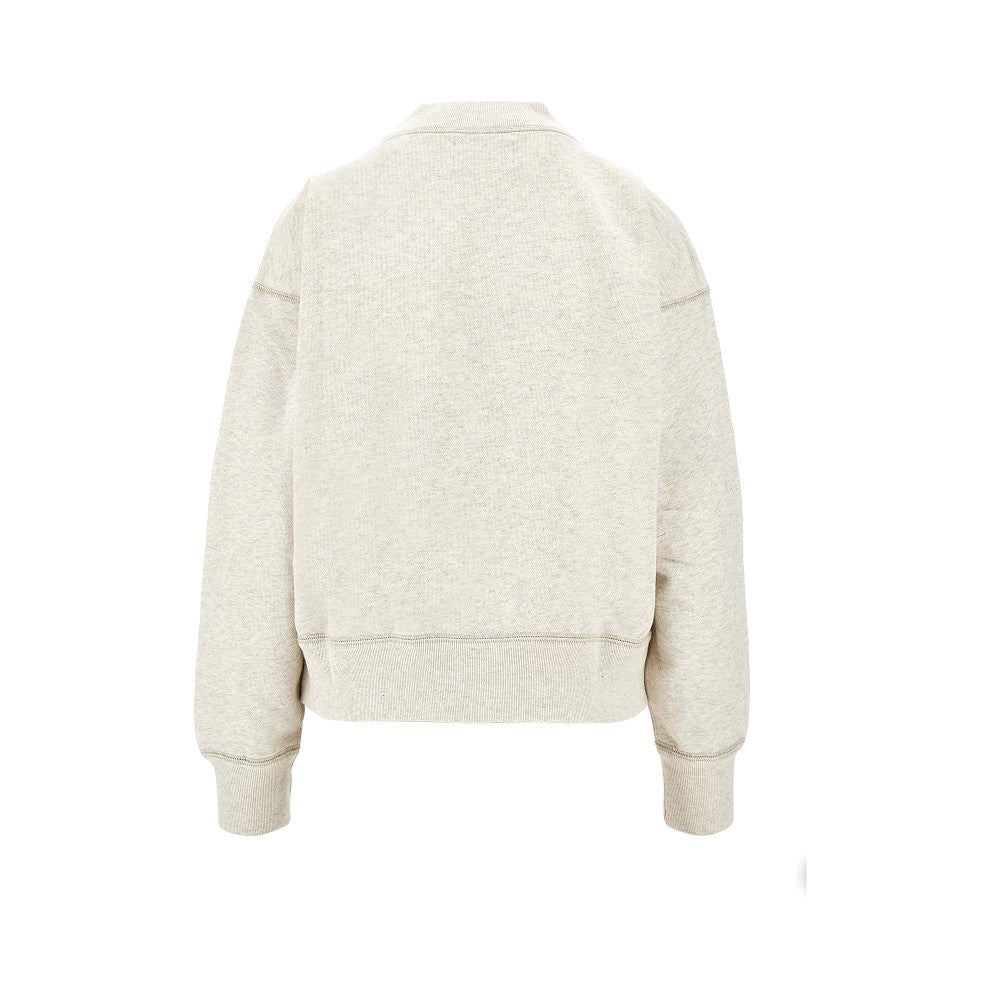 'Moby' sweatshirt with flocked logo
