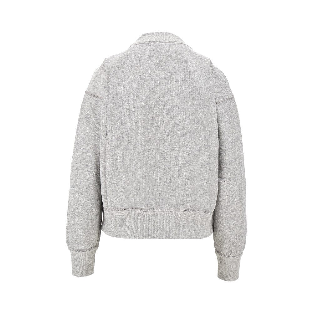 'Moby' sweatshirt with flocked logo