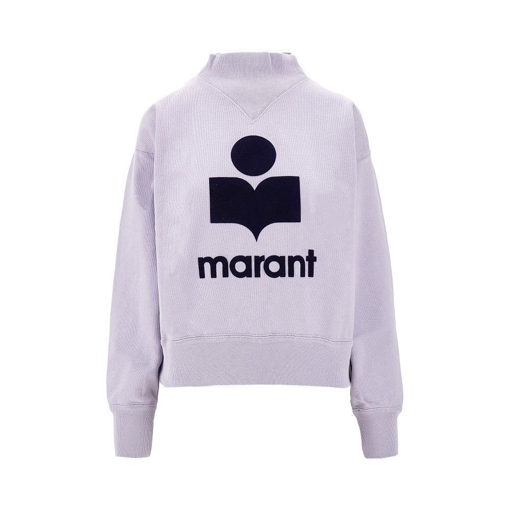 'Moby' sweatshirt with flocked logo