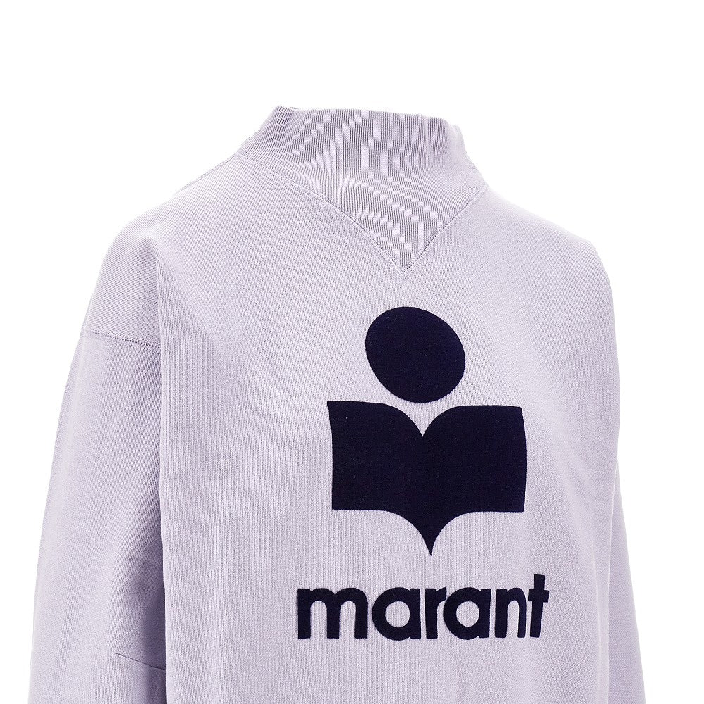 Felpa 'Moby' con logo floccato