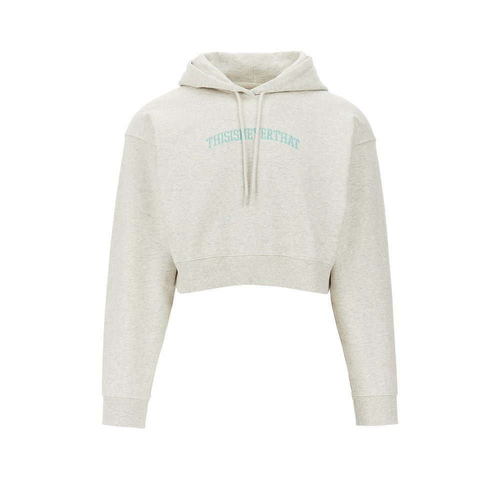 Arch-Logo cropped hoodie