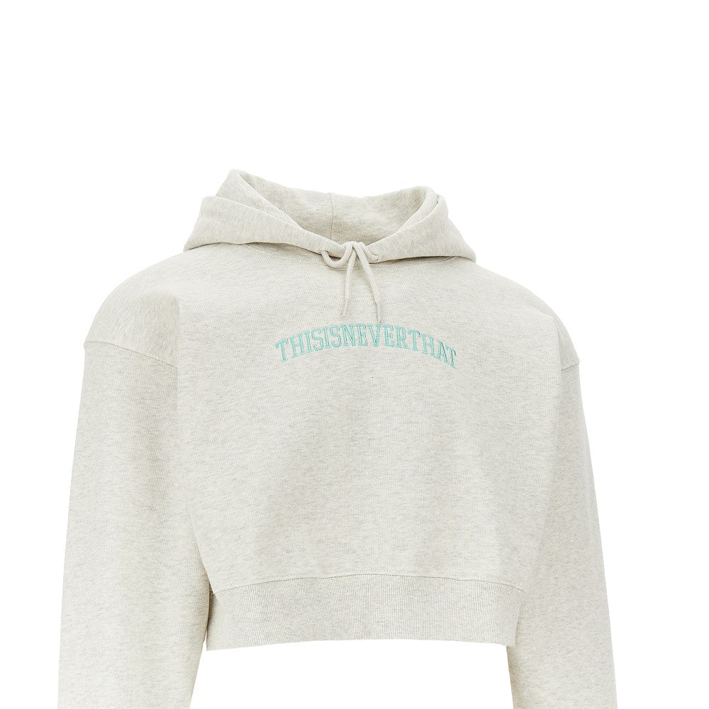 Arch-Logo cropped hoodie