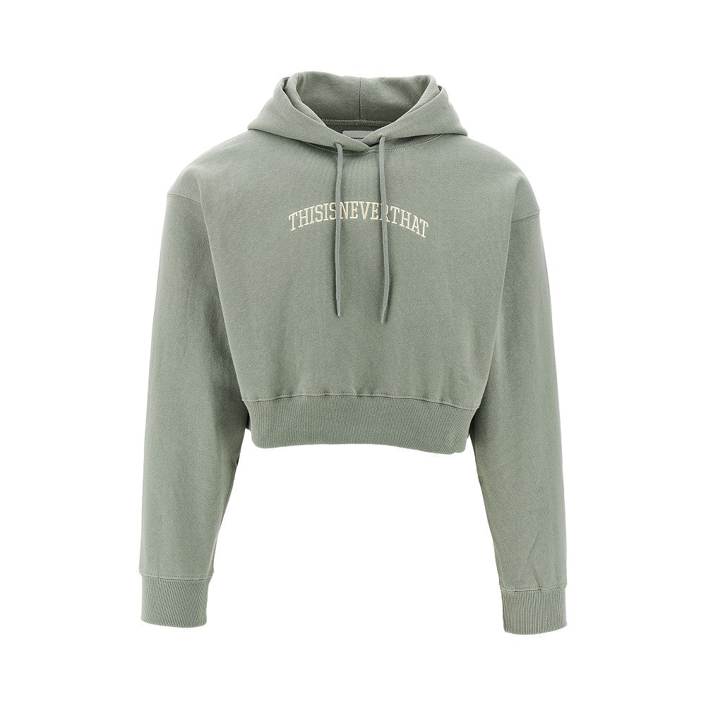 Arch-Logo cropped hoodie