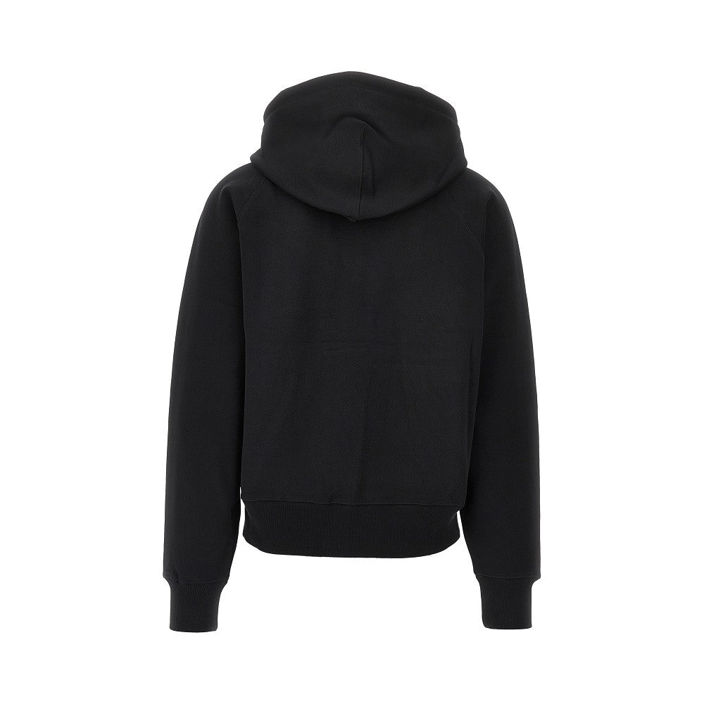 Topstitched 'Ami de Coeur' full-zip hoodie