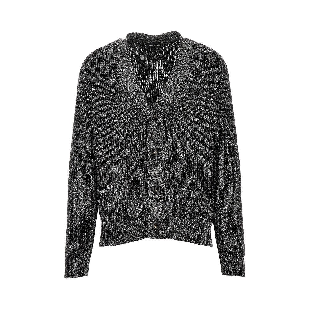 Lurex knit cardigan
