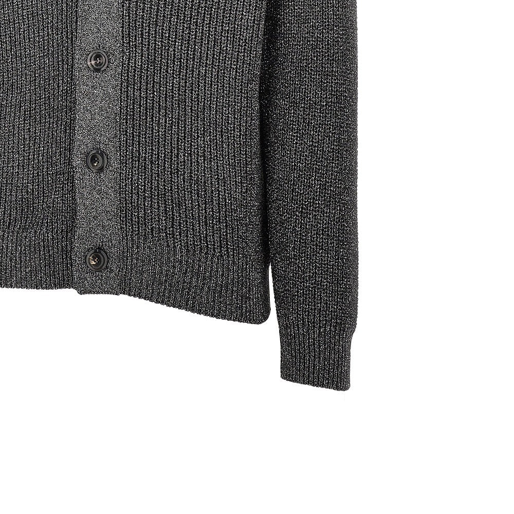 Lurex knit cardigan