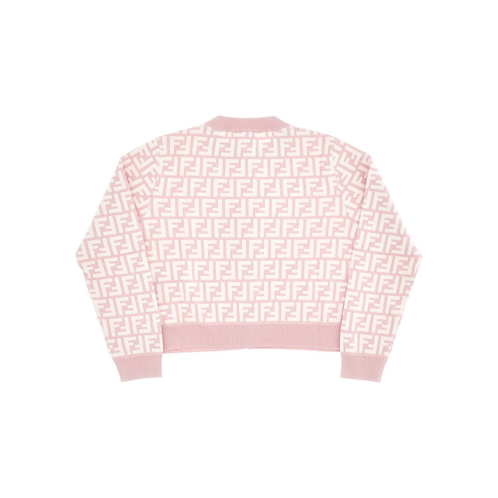 FF pattern cotton cardigan
