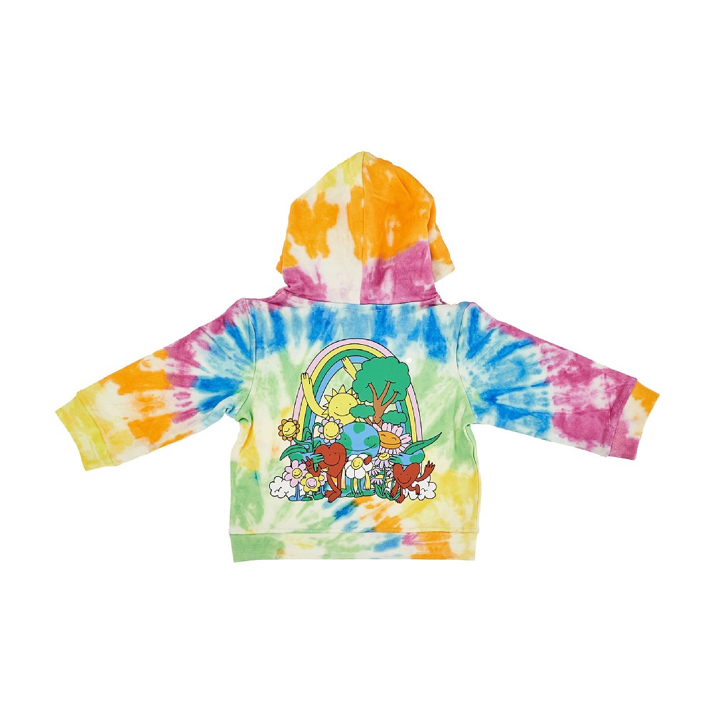 Felpa tie-dye in cotone sostenibile