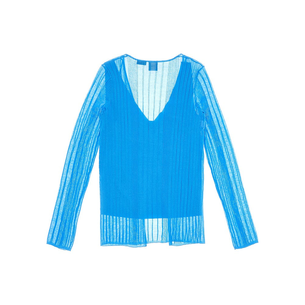 Cardigan in maglia a costine