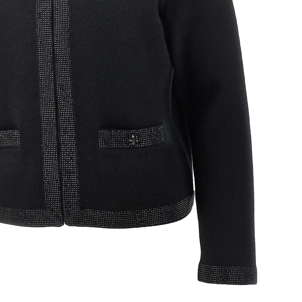 'Kendra' wool-blend knitted cardigan