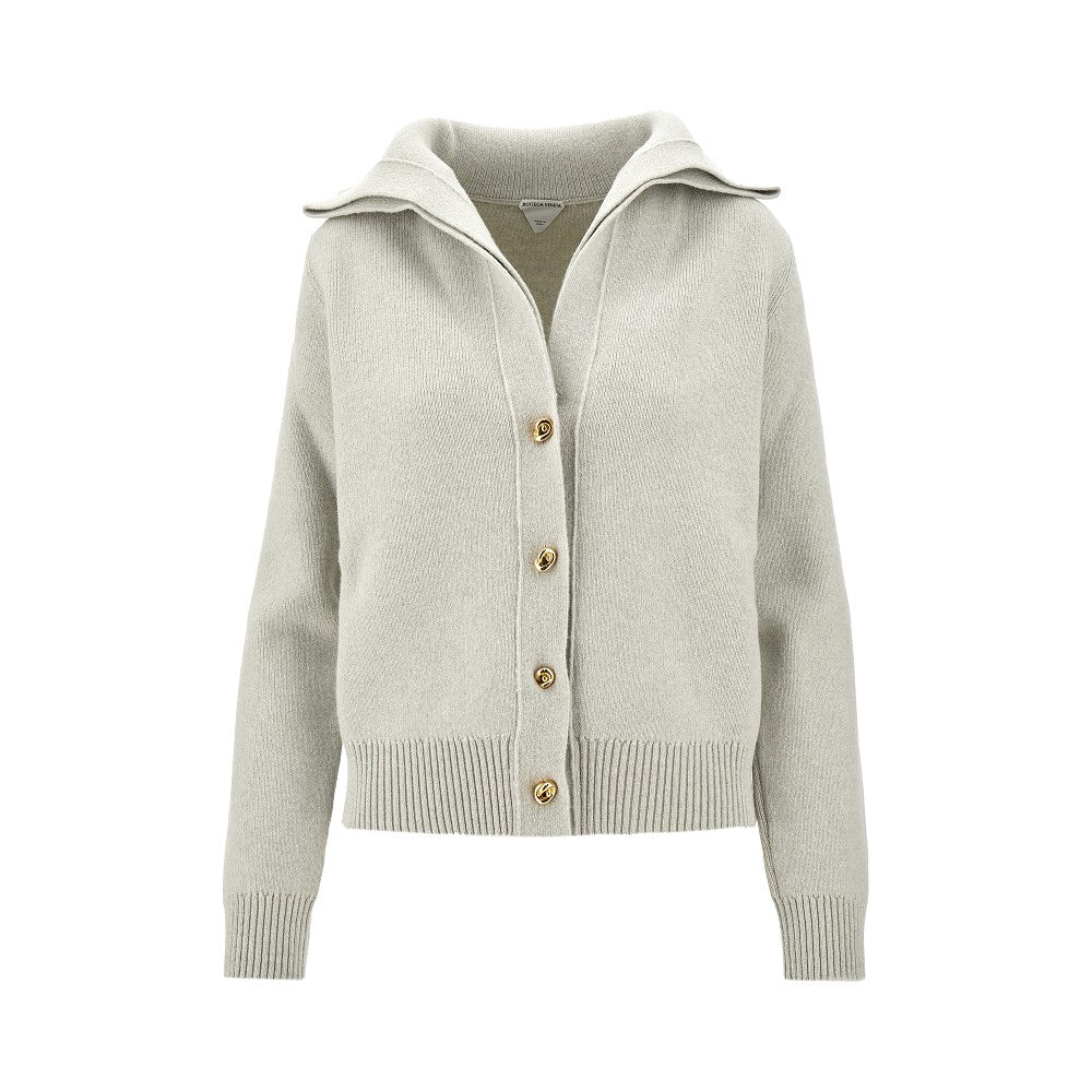 Wool cardigan with Knot buttons
