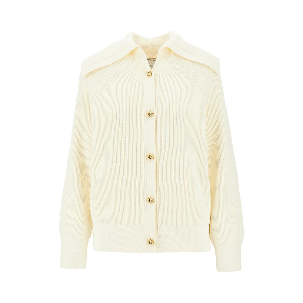 Cardigan in cotone con bottoni Knot