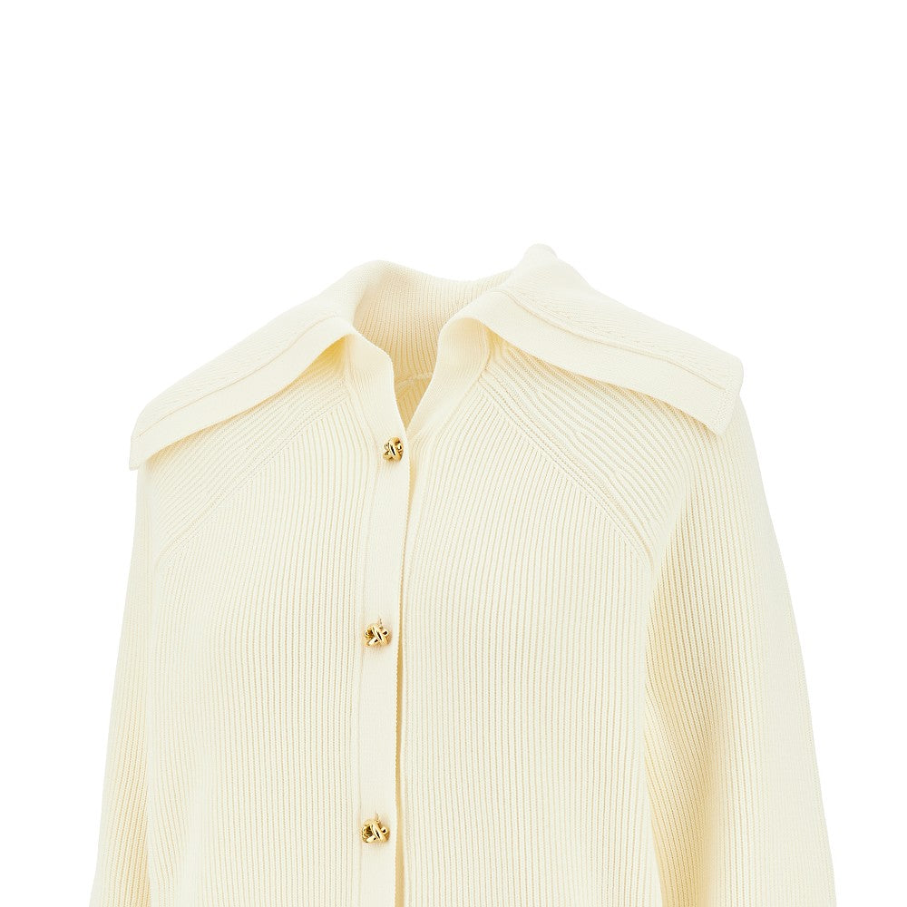 Cardigan in cotone con bottoni Knot