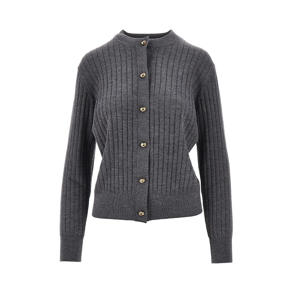 Cardigan in lana con bottoni Knot