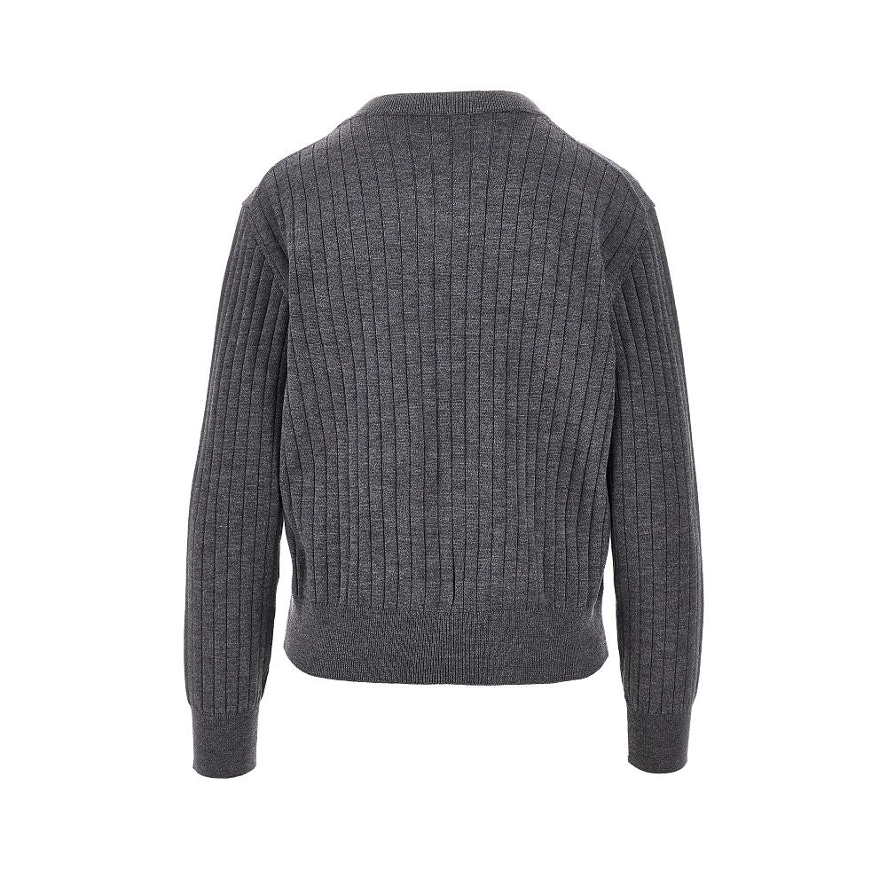 Cardigan in lana con bottoni Knot