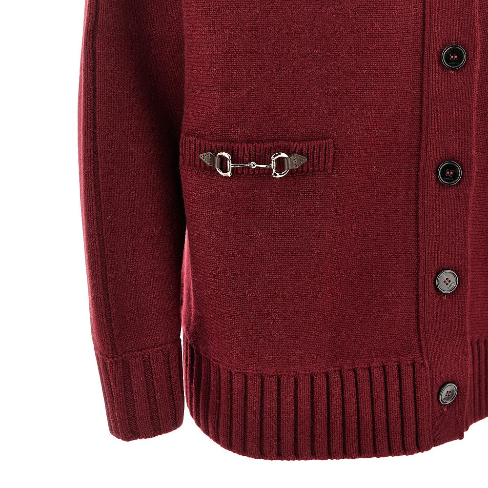 Oversized cardigan with Horsebit details