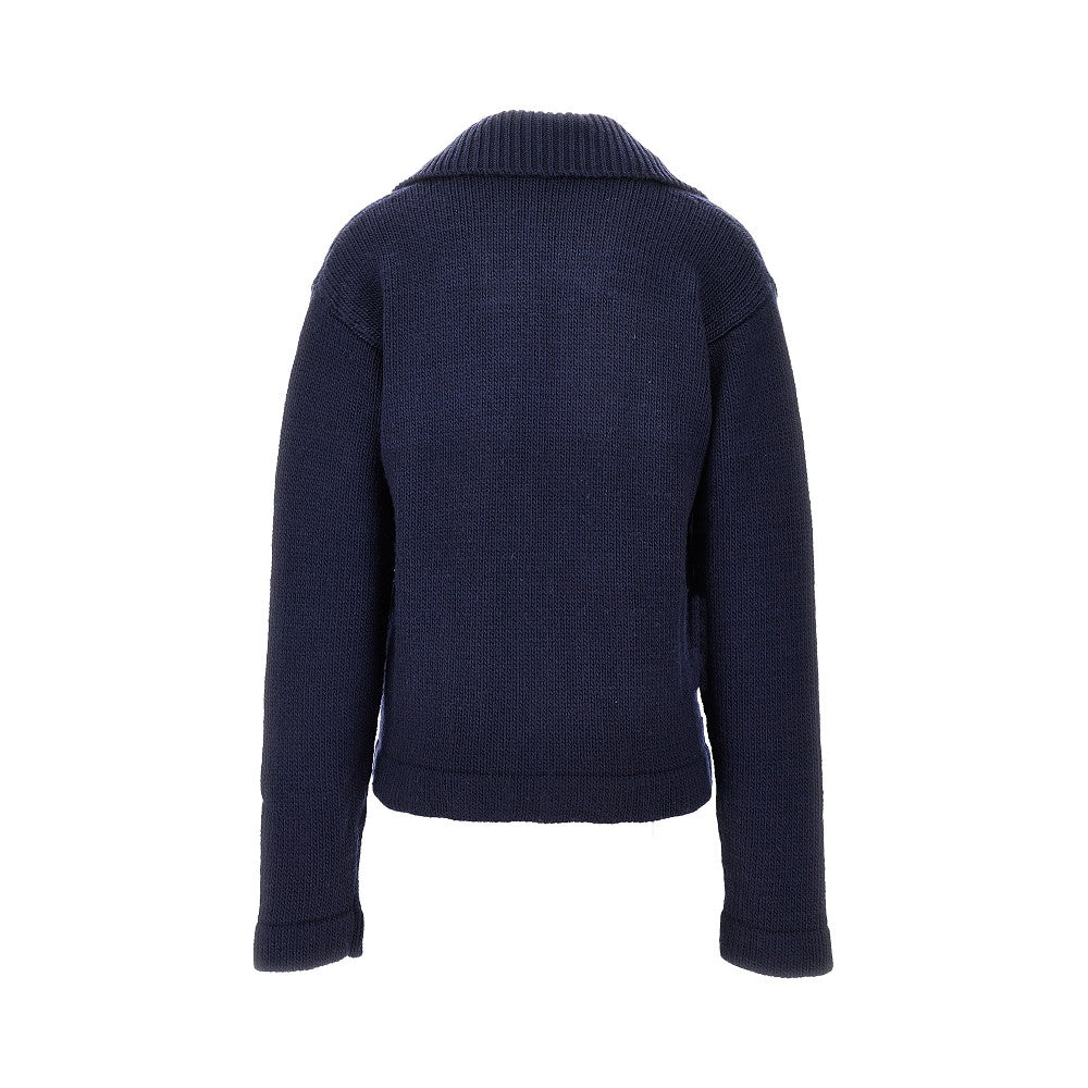Cardigan in maglia di lana