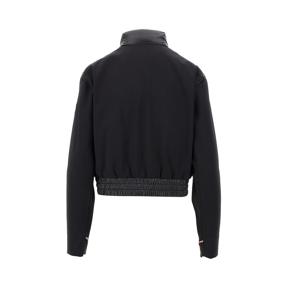 Bomber in jersey scuba e nylon imbottito