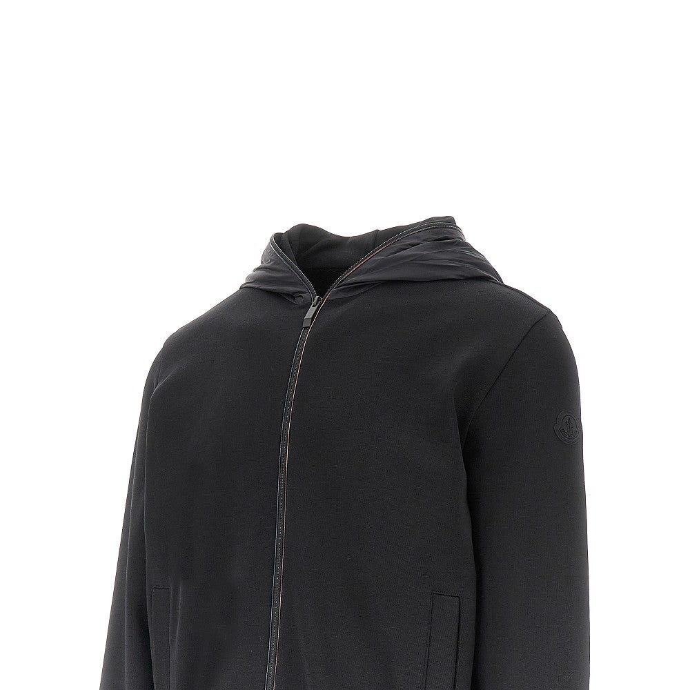 Matt Black full-zip hoodie