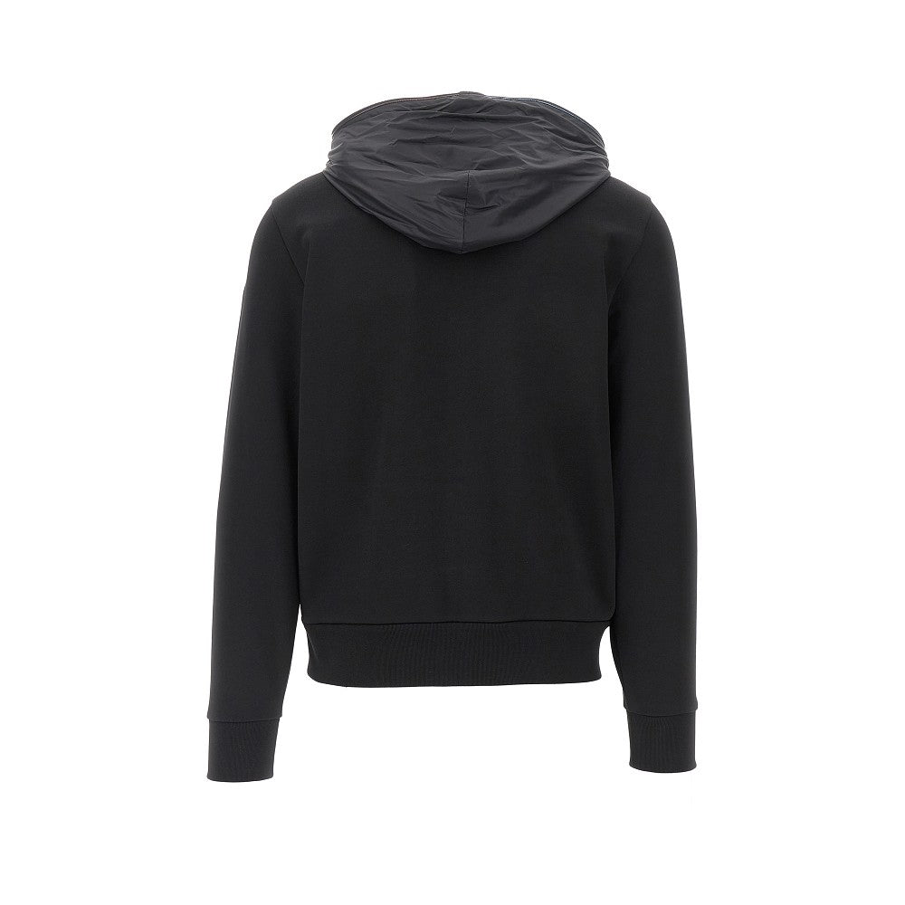 Matt Black full-zip hoodie