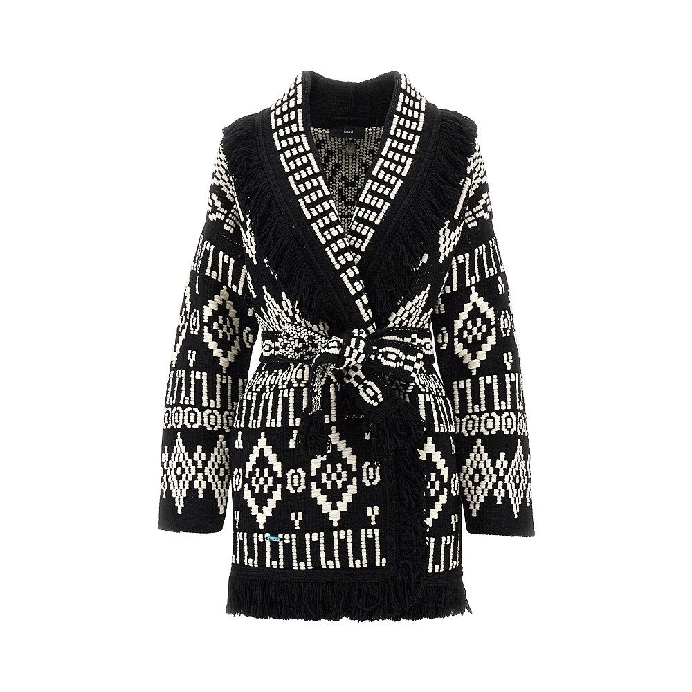 Jungle Beat wool and cotton cardigan