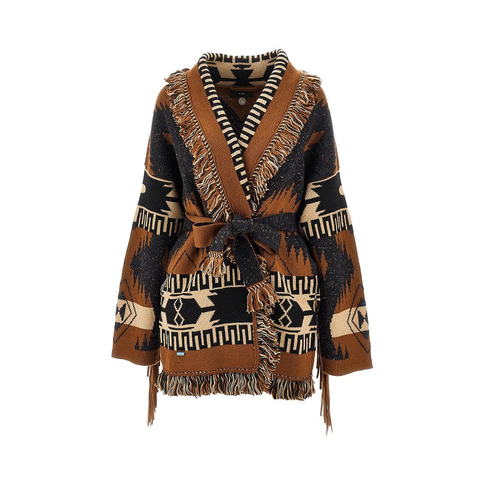 'Dreamscape' wool-blend cardigan