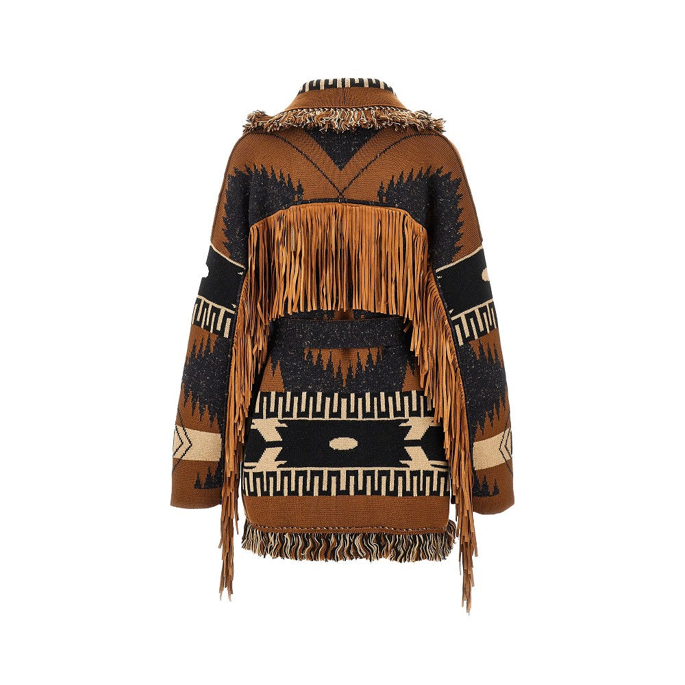 'Dreamscape' wool-blend cardigan