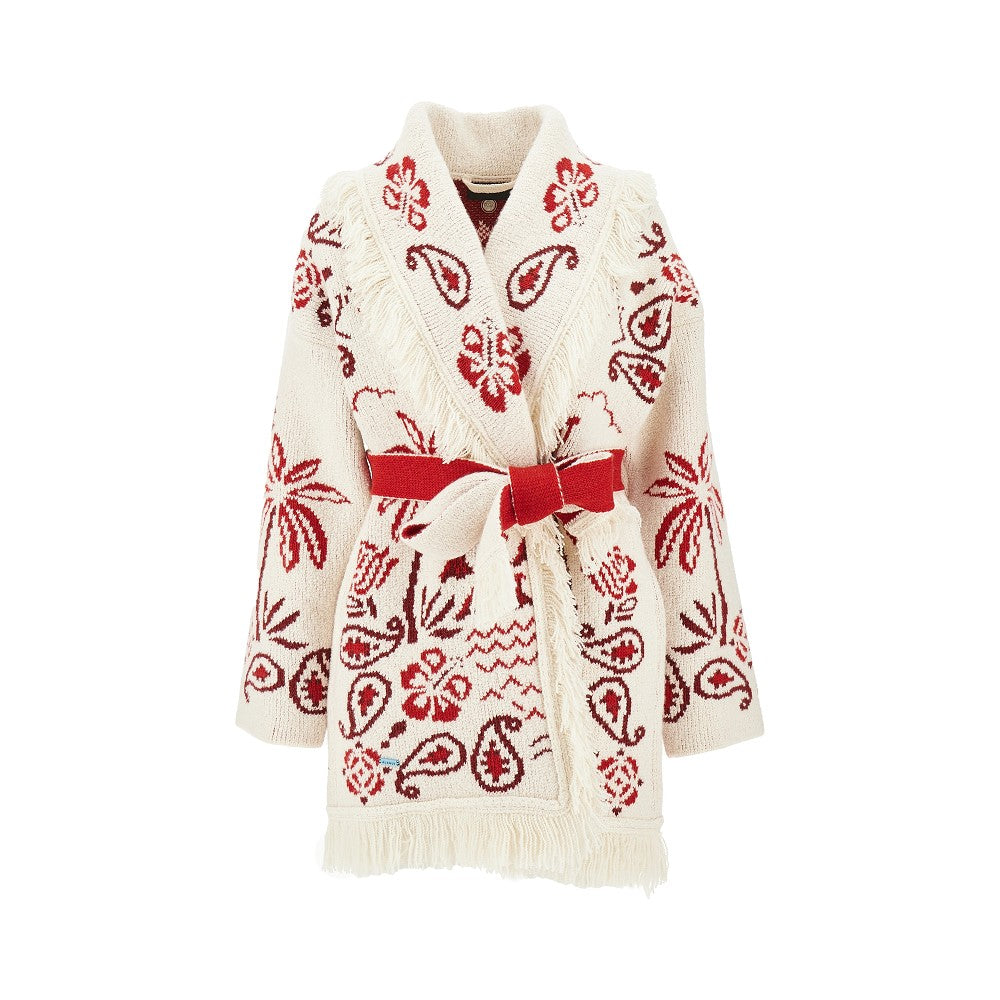 'Glimpse of Eden' cashmere-blend cardigan