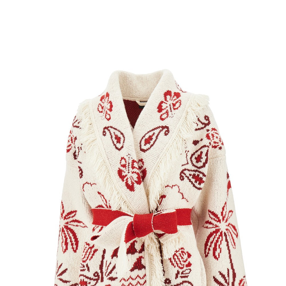 'Glimpse of Eden' cashmere-blend cardigan