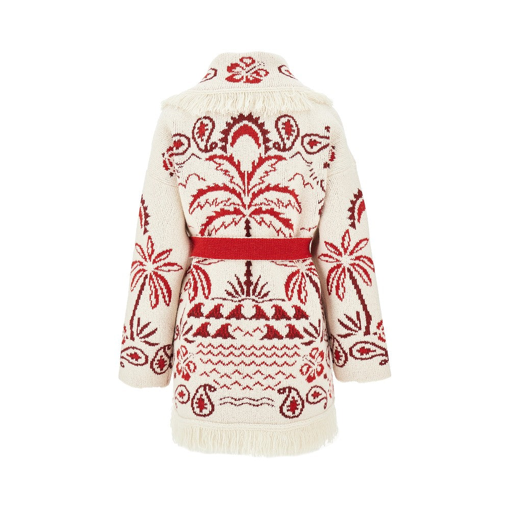 'Glimpse of Eden' cashmere-blend cardigan