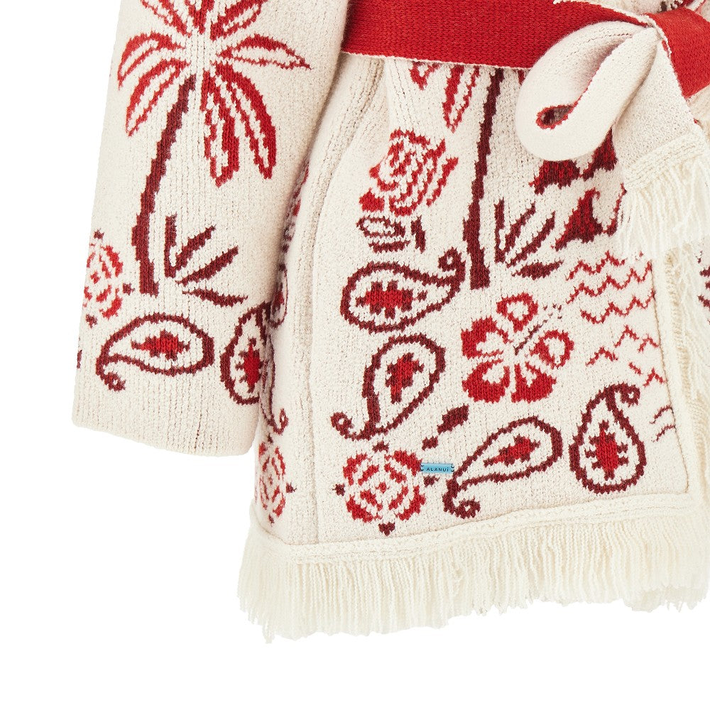 'Glimpse of Eden' cashmere-blend cardigan