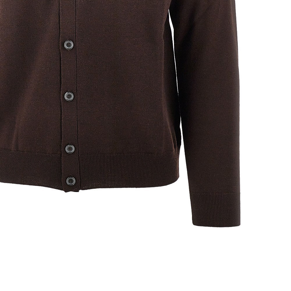 Merino wool knitted cardigan