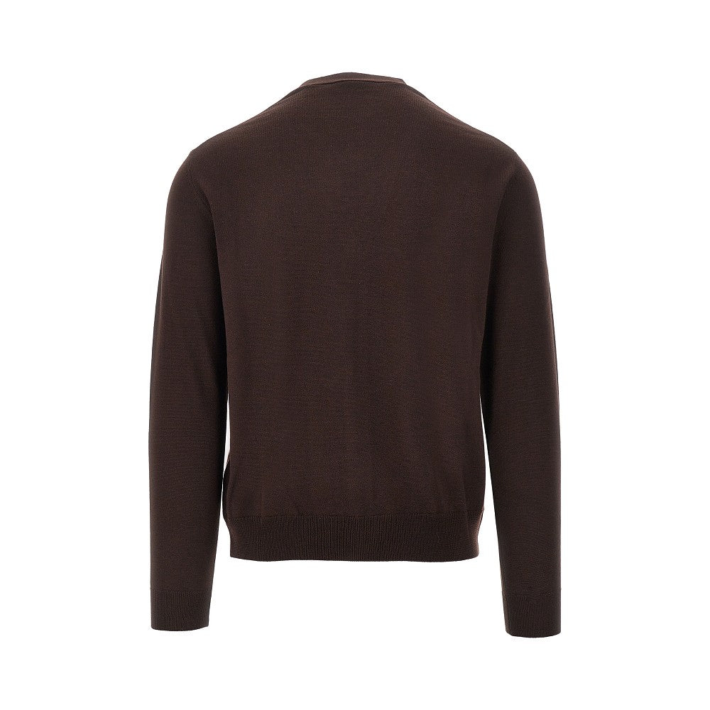 Merino wool knitted cardigan