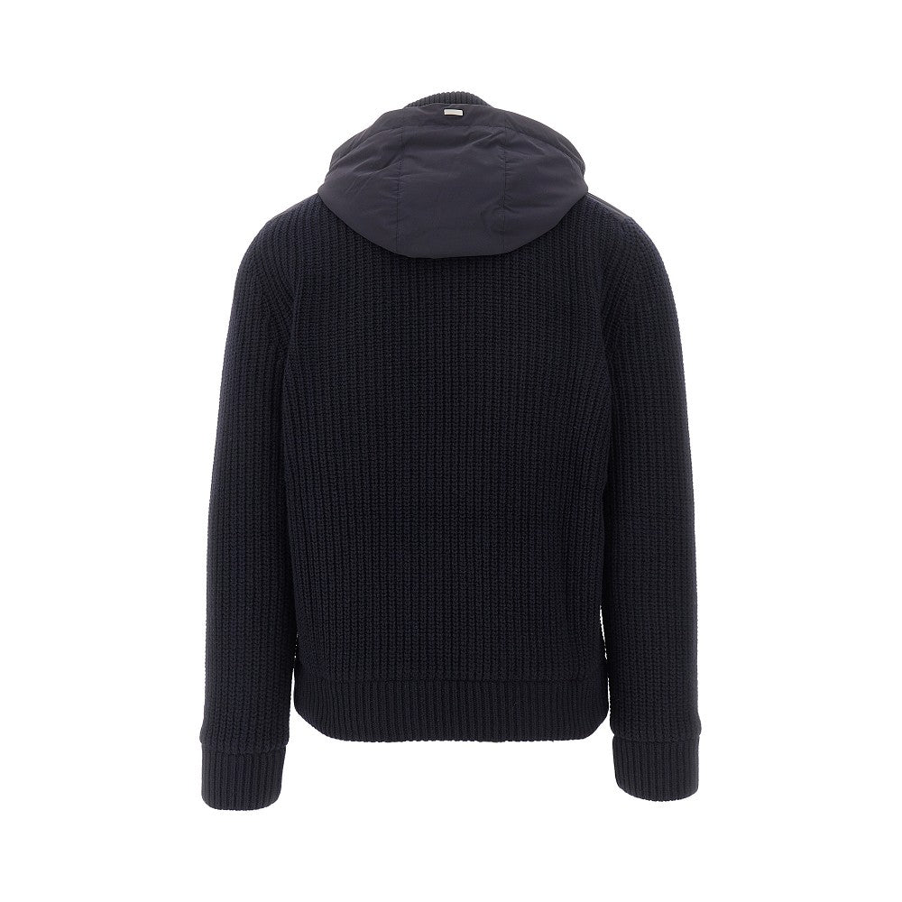 Nylon and kint hybrid jacket