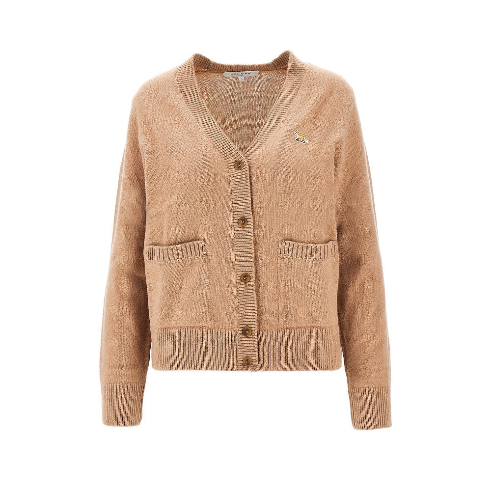'Baby Fox' Lambswool Boxy Fit cardigan