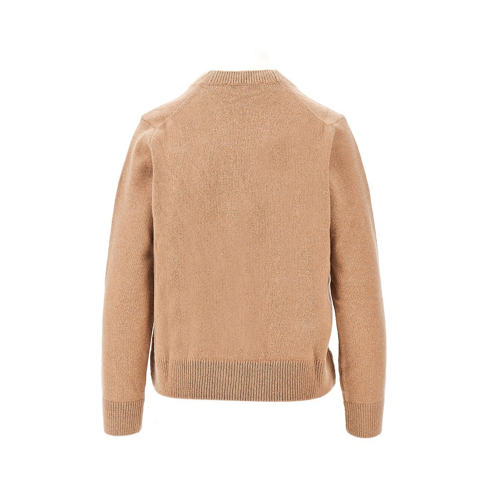 'Baby Fox' Lambswool Boxy Fit cardigan