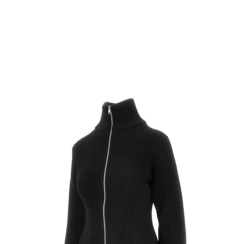 Cardigan full-zip in lana