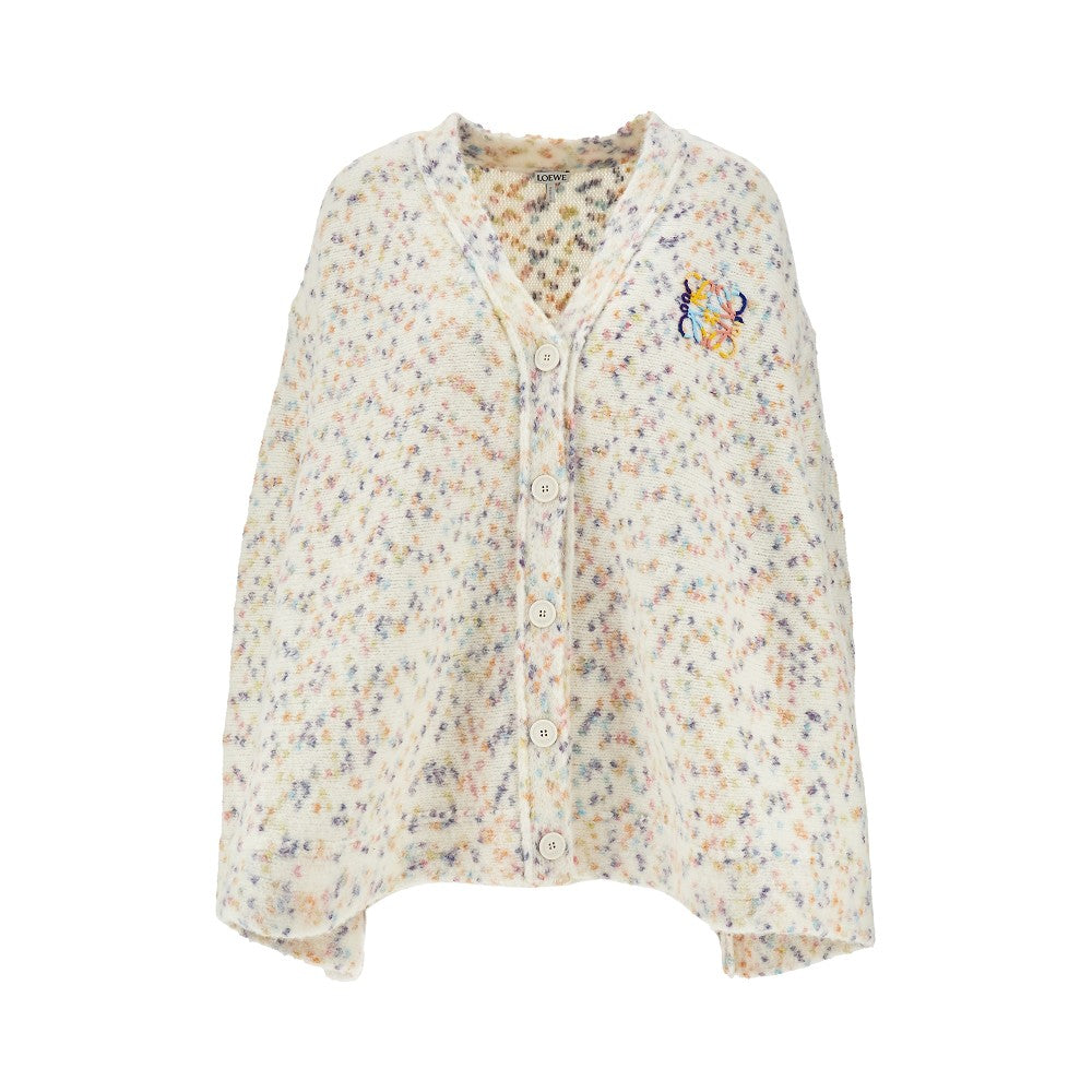 Alpaca-blend A-line cardigan